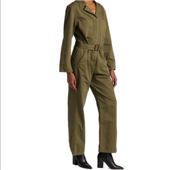 Nili Lotan Marie Jumpsuit in Uniform Green - Picture 14 of 15